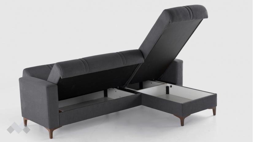 Ъглов диван Браво универсален ъгъл сив - изглед 7