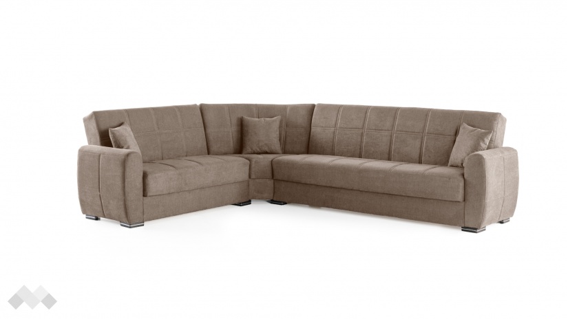 Ъглов диван Гранд универсален ъгъл кафяв - изглед 4 - МебелМаг Ъглов диван Гранд универсален ъгъл кафяв - изглед 4