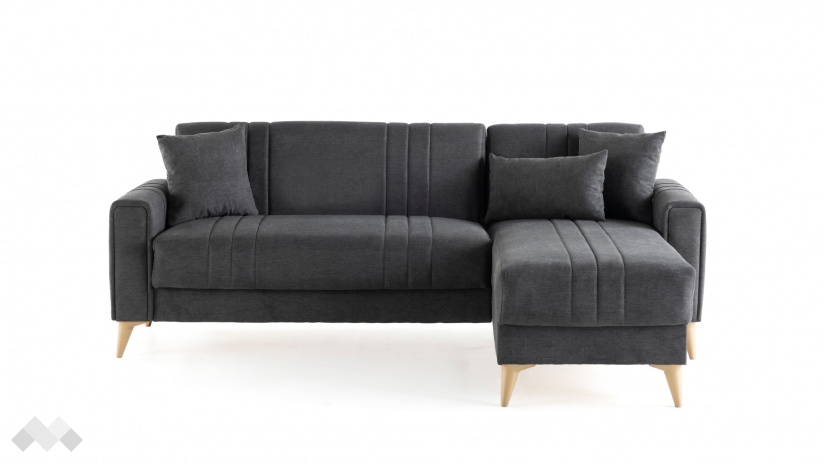 Ъглов диван Омега универсален ъгъл сив - изглед 3
