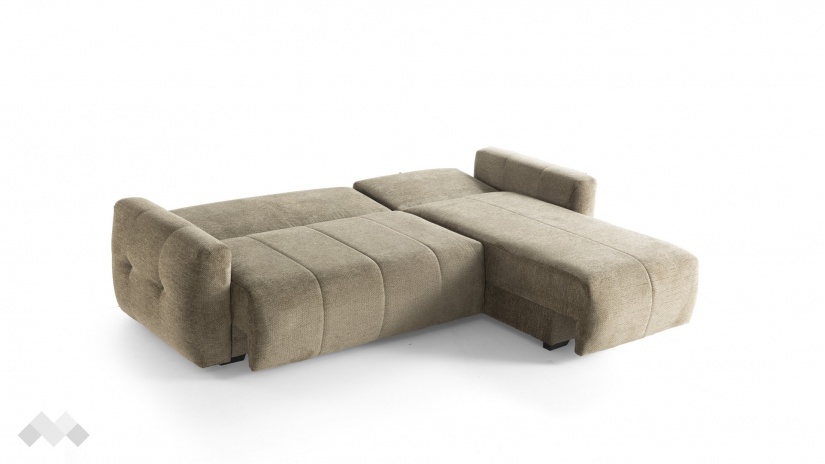 Ъглов диван Ролин Покет универсален ъгъл кафяв - изглед 9