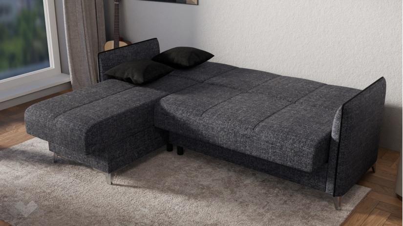 Ъглов диван Сафо универсален ъгъл сив - изглед 8